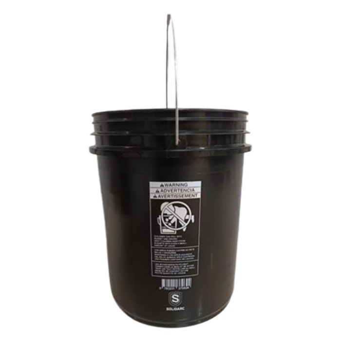 Black Regrind Plastic Pail